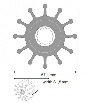 Preview: Johnson Impellerkit 1027B-1