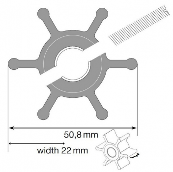 Preview: Johnson Impellerkit 1026B-1